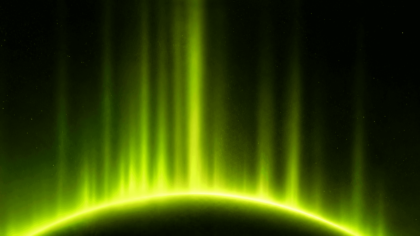 Yanisa philosophy represented by a luminous green horizon